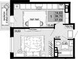1-комнатная квартира, 36.70 м², 12/12 этаж фото 0