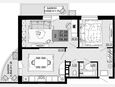 2-комнатная квартира, 55.85 м², 3/12 этаж фото 0