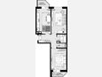 2-комнатная квартира, 58.25 м², 2/12 этаж фото 0